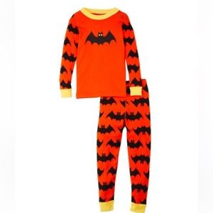 SOLD EUC Hanna Andersson Halloween Bat Long John Pajamas Size 130/8